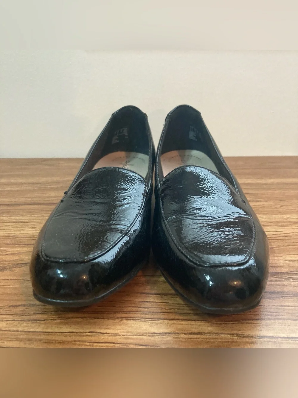 Clarks Glossy Black Shoes 7